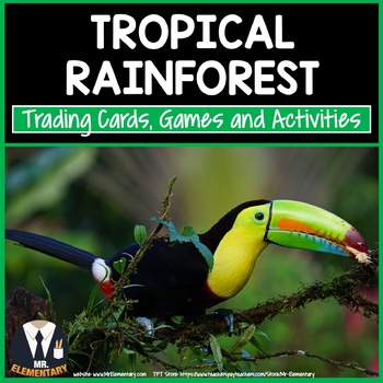 Preview of Rainforest Animal Trading Cards, Games, Activities and Projects