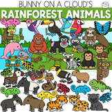 Rainforest Animals Clipart by Bunny On A Cloud [Animal Habitats]