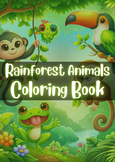 Rainforest Animals Coloring Book