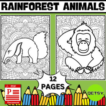 Rainforest Coloring Teaching Resources | TPT