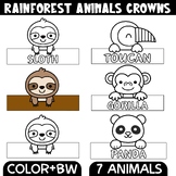 Rainforest Animals Craft | Crowns - Headbands Hats