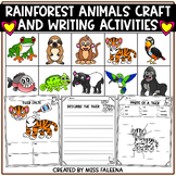 Rainforest Animals Craft and Writing Activities