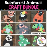 Rainforest Animals Crafts Bundle | Rainforest Activities |