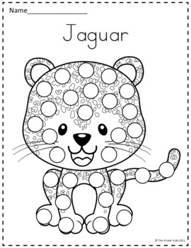 ANIMALS DOT MARKERS Book for Kids Ages 4 - 8: With Animals Coloring Pages  BONUS by Leolele Press