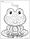 Rainforest Animals Dot Markers Coloring Pages