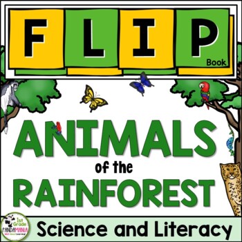 Preview of Rainforest Animals FLIP Book Animal Habitats and Layers of the Rainforest