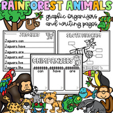 Rainforest Animals Graphic Organizers - Research - Writing