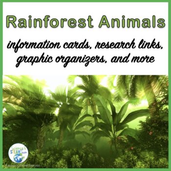 Rainforest Animals Information Cards and Research Project | TPT