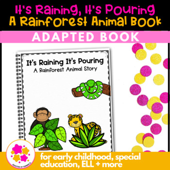 Preview of Rainforest Animals Special Education Adapted Book Adaptive Habitat Activity