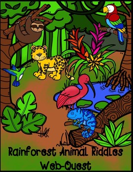 Preview of Rainforest Animals Webquest