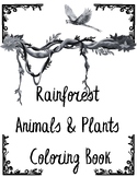Rainforest Animals and Plants Coloring Book: Mandala Coloring