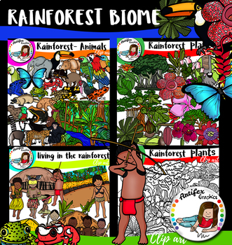 Preview of Rainforest Biome- 136 items!