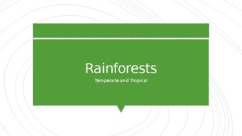Preview of Rainforest Biome PPT Presentation