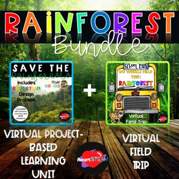 Preview of Rainforest Bundle- Virtual PBL Unit/Virtual Field Trip-Distance Learning