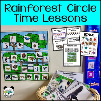 Preview of Rainforest Circle Time Activities for Preschool