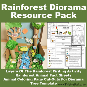 rainforest diorama layers