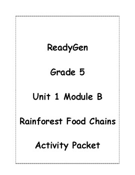 Preview of Rainforest Food Chains Packet
