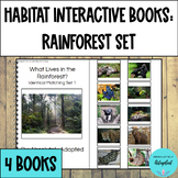 Rainforest Habitat Interactive Books for Special Education