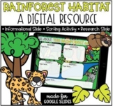 Rainforest Habitat Online Digital Resource for Google Clas