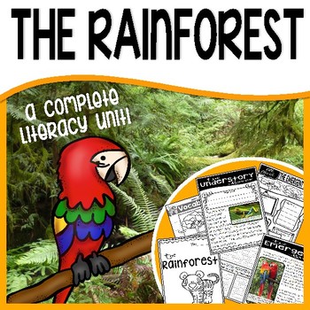 Preview of Rainforest Habitat Unit - Common Core Non-Fiction (reading and writing)