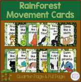 Rainforest - Jungle Animals Movement Cards