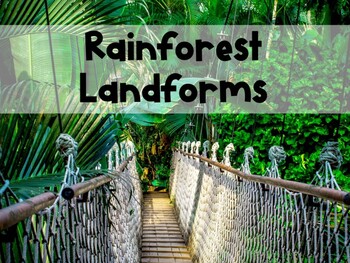 Rainforest Landforms by The Creative Mermaid | Teachers Pay Teachers