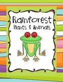 Rainforest Learning Adventure - Animal & Habitat Investigations