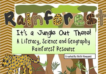 Preview of Rainforest Literacy, Science and Geography MEGA resource