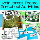 Rainforest Preschool Activities for Math and Literacy Centers