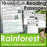 Rainforest Reading Comprehension Passages