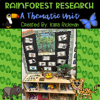 Preview of Rainforest Research: A Thematic Unit