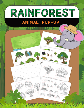 Preview of Rainforest Scene 3D Pop-Up