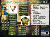 Rainforest Theme Labels & Templates - Amazon Classroom The