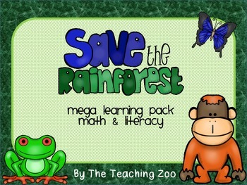 Preview of Rainforest Theme Learning Pack