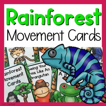 Preview of Rainforest Themed Movement Cards
