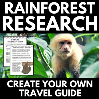 Preview of Rainforest Unit | Research | Rainforest Travel Guides | Activities | Writing
