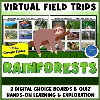 Preview of Rainforest Virtual Field Trip  | Earth Day Digital Resource Environment Biomes