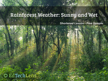 Preview of Rainforest Weather! Sunny and Wet PDF Free Sample