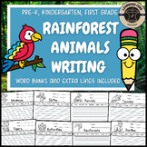 All About Rainforest Writing Rainforest Unit Worksheets Pr