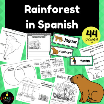Preview of Rainforest in Spanish (La selva tropical amazonica)