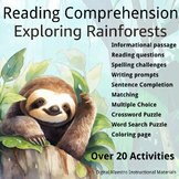 Rainforest reading comprehension writing vocabulary spelli