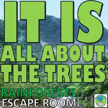 Preview of Rainforests ESCAPE ROOM: 10 Challenges, Answer Key, Resources, Print and Go!