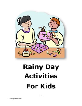 Preview of Rainy Day Activities for Kids