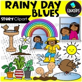 Rainy Day Blues - Short Story Clip Art Set {Educlips Clipart}