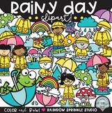 Rainy Day Clipart {rainy day kids clipart}