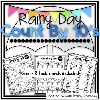Preview of Counting by Tens! {Game & Task Cards Included}