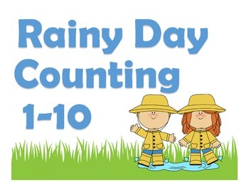 Preview of Rainy Day Counting Numbers 1-10