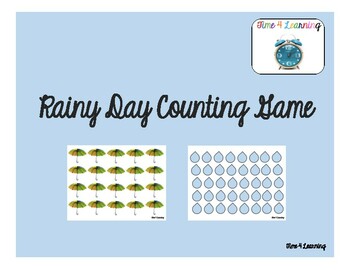 Preview of Rainy Day Dice Counting Game