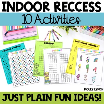 Preview of Indoor Recess Kit Ideas and Activities for Inside Recess