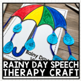 Rainy Day Speech Therapy Craft Activity